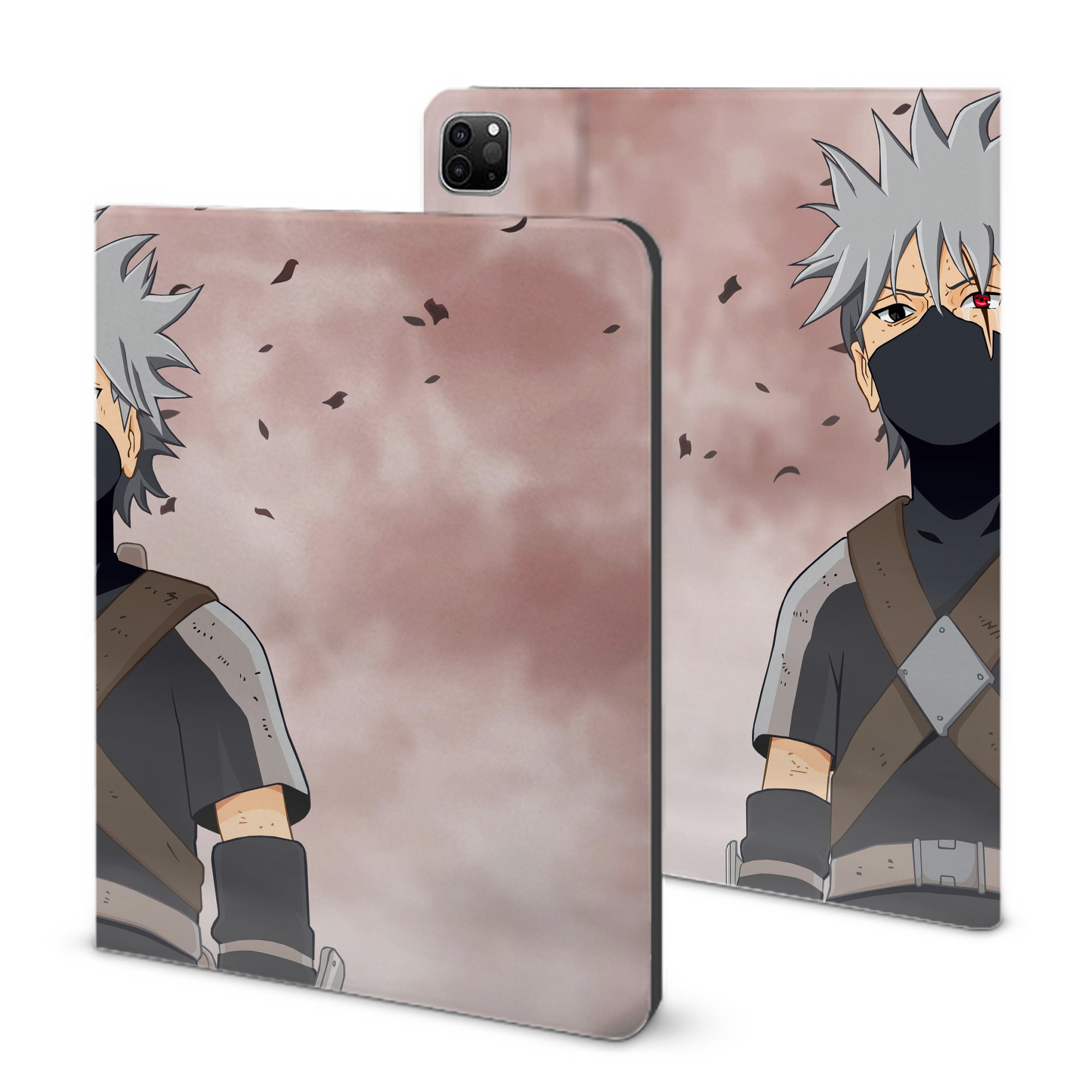 （画像用） NARUTO -ナルト- NARUTO -ナルト- 疾風伝 IPad ケース ブック型 PUレザー TPU 耐衝撃 軽量 薄型 ペン収納なし 全面保護 IPad 各モデル対応